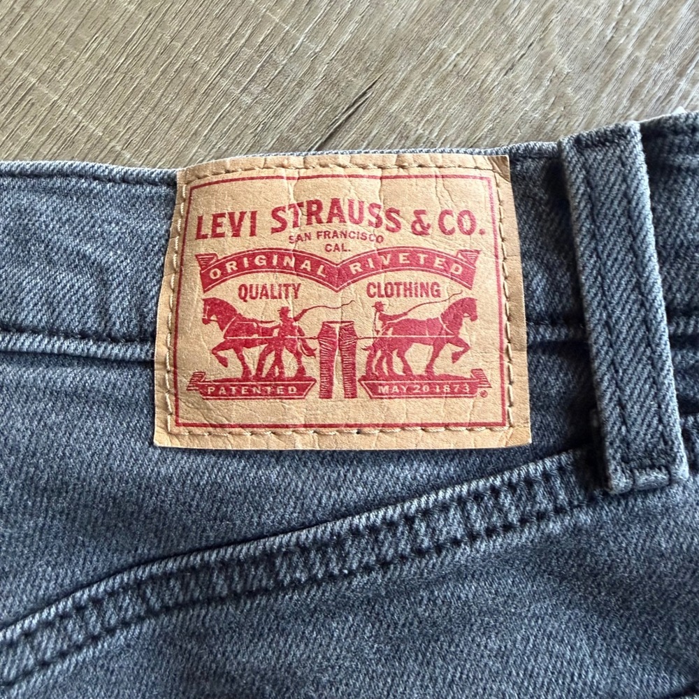 Levis Ribcage Bootcut Jeans Gray Ultra High Rise Button Fly 36934-0015 W28 L33 - Picture 8 of 9